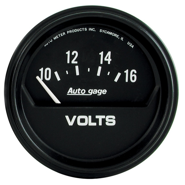 2-5/8" VOLTMETER, 10-16V, AUTO GAGE